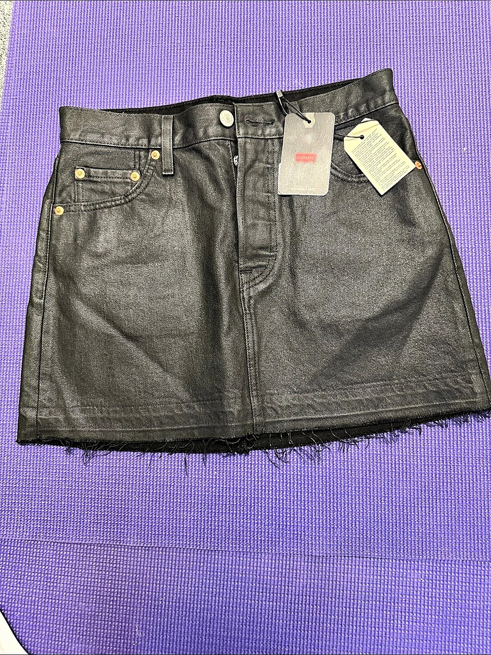 Levi's Icon Skirt Black Mini Skirt Waist 25